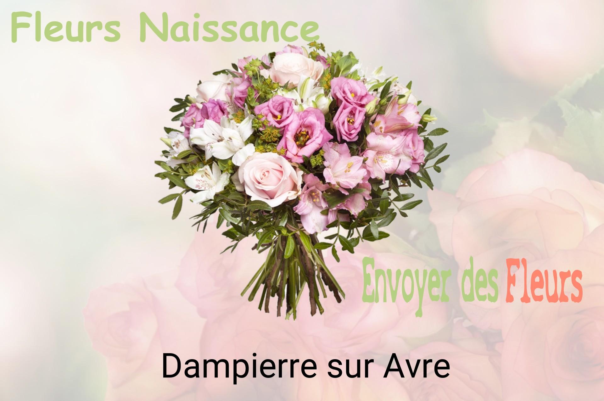 Bouquet de fleurs de naissance livré à Dampierre-sur-Avre